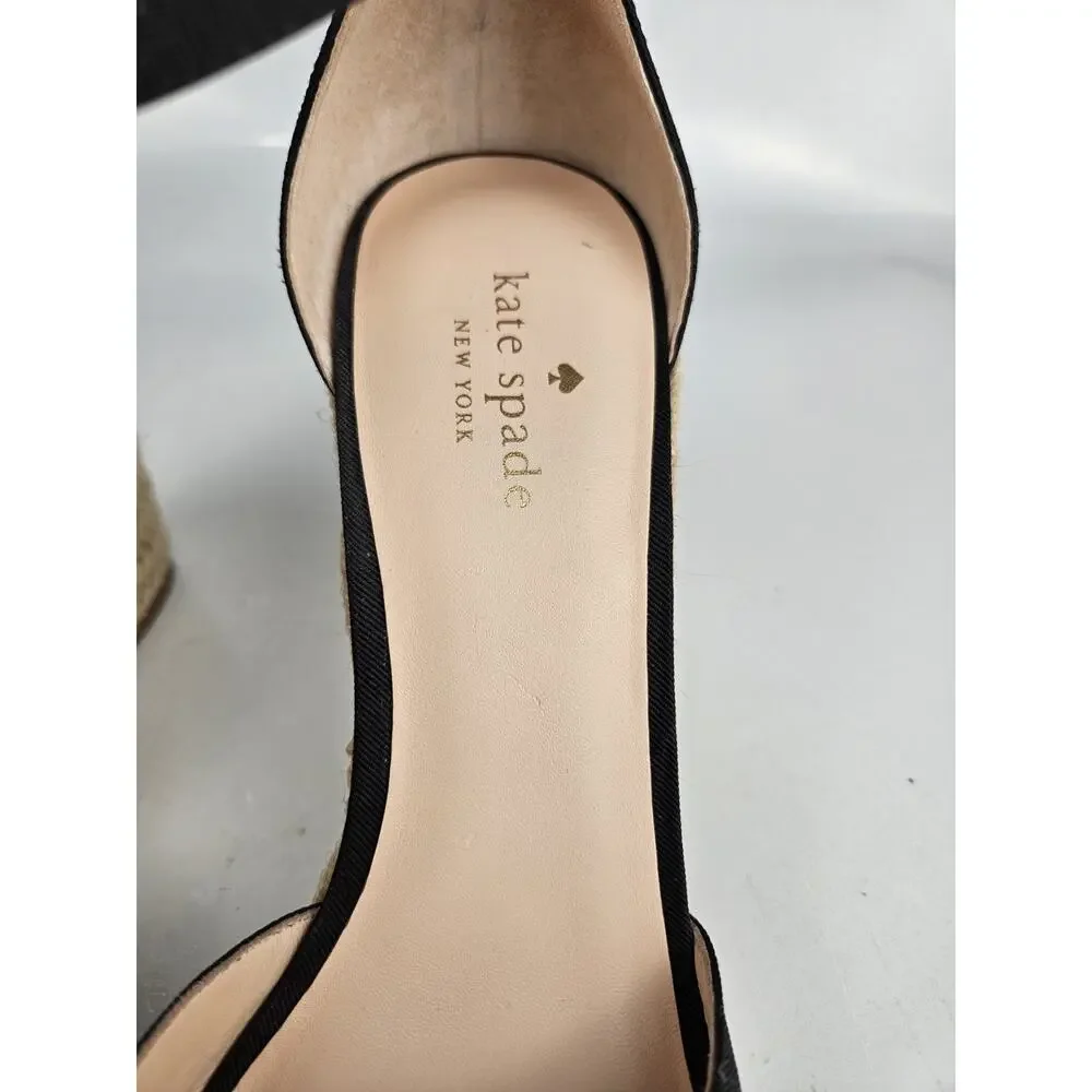 Kate Spade New York Womens Size 10.5 M Espadrille‎ Knot-Front Wedge Sandals